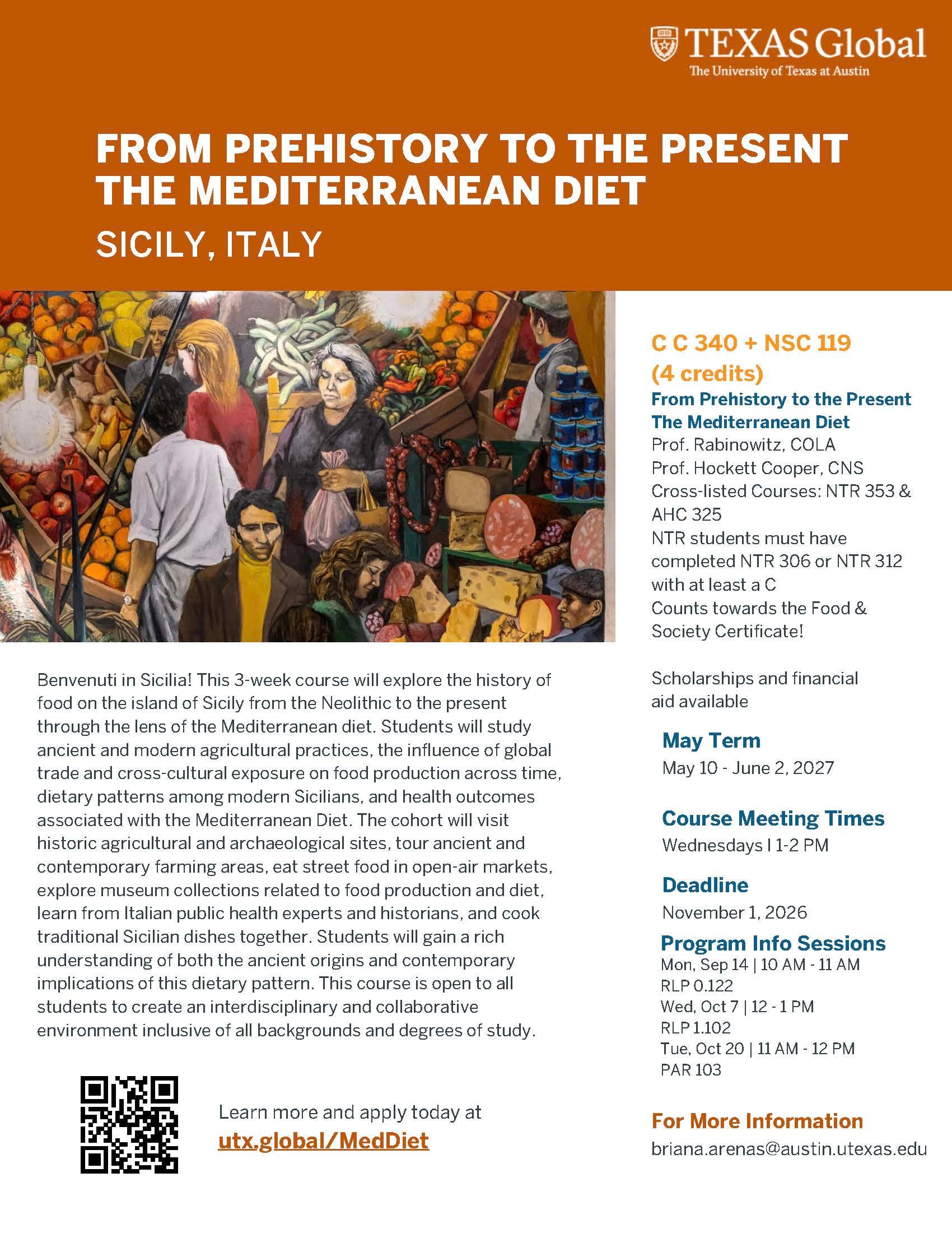 flyer for ntr's may term in Italy